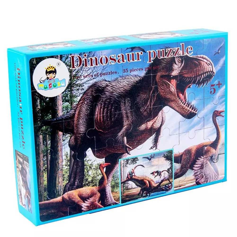 Puzzle Dinozaury - 2 układanki (4)