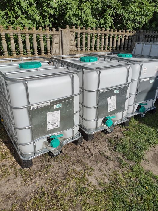 Zbiornik 1000l oraz 600l po spożywcze Mauzer Beczka Redukcją