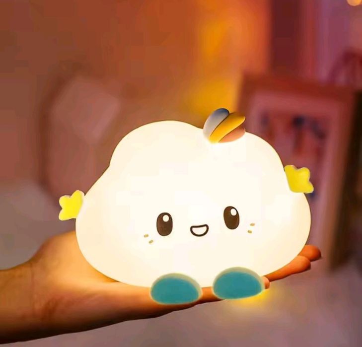 Нічник Хмаринка Нічник акумуляторний Нічник силіконовий кольоровий