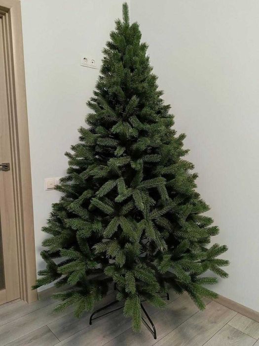 Штучна ялинка зелена Лита ялинка Литая елка Новогодняя Смерека Ёлка