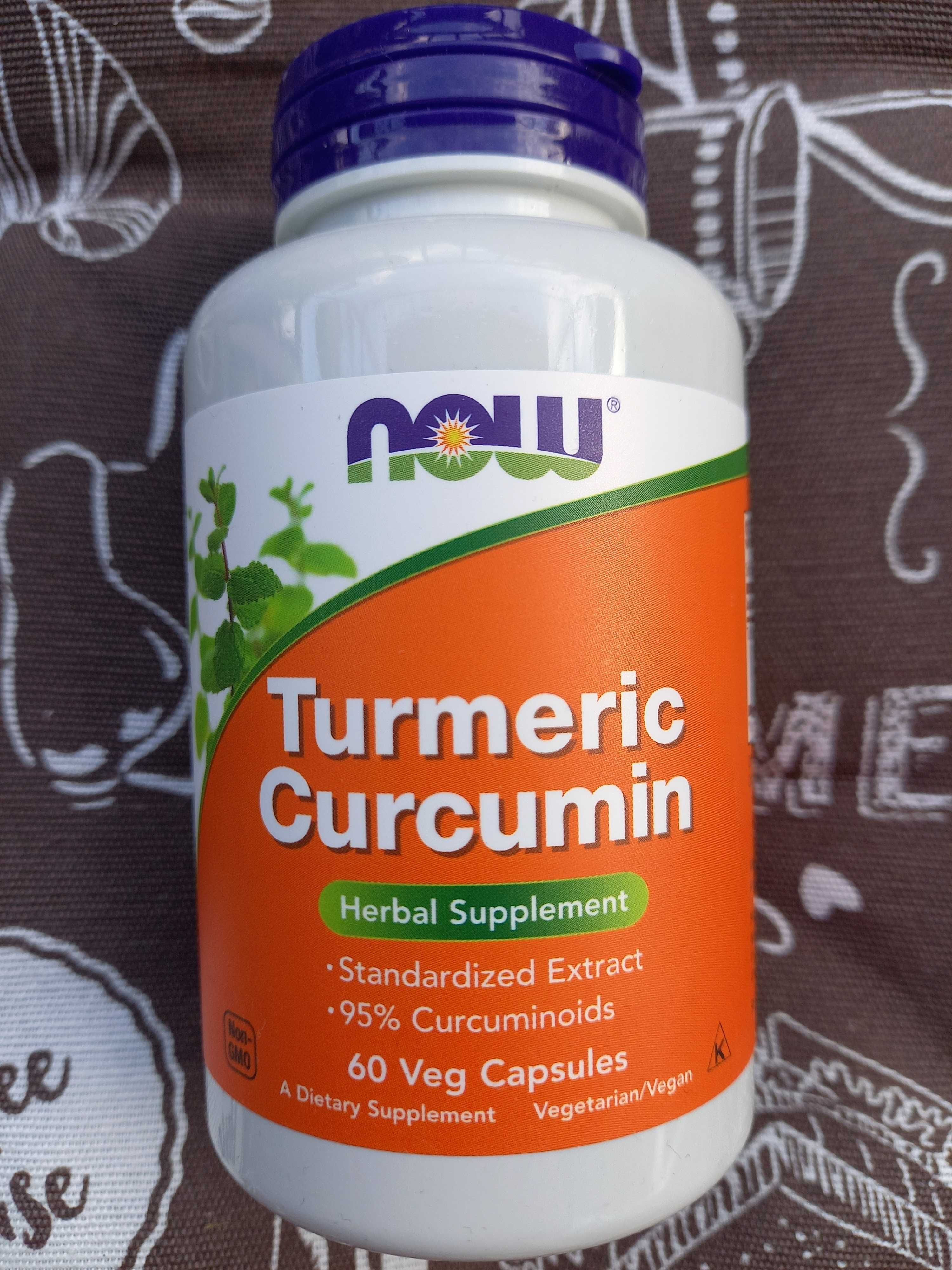 Now Foods, Turmeric Curcumin  куркумин, куркума 60 120 капсул