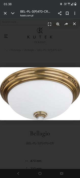 Plafony KUTEK Bellagio