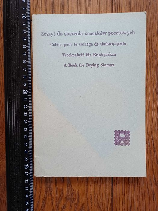 Zeszyt do suszenia znaczków pocztowych