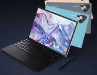 Tablet HD NOVO com teclado, caneta, fones e bolsa de transporte!