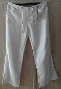 Białe spodnie damskie - r. 48