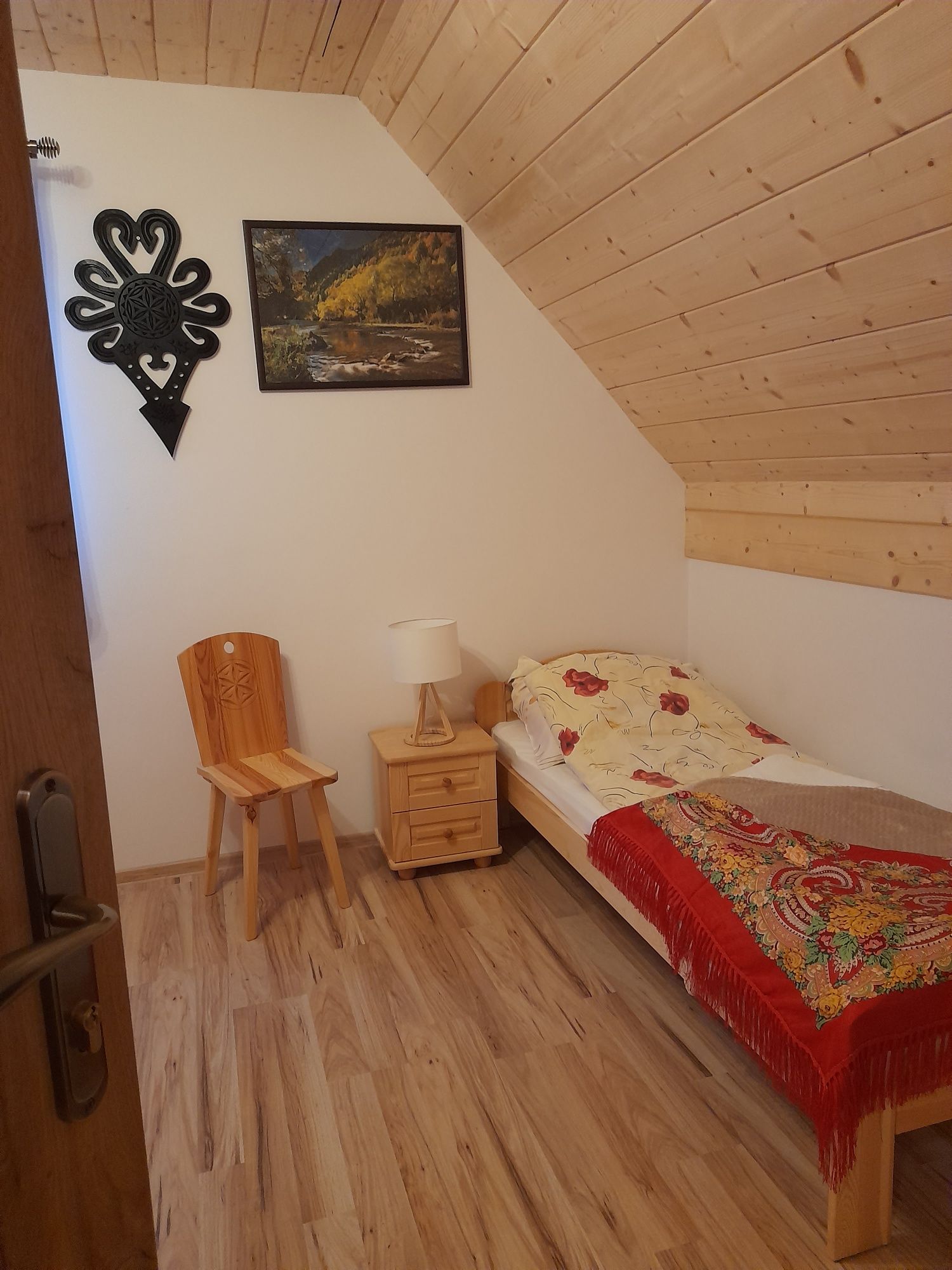 Domki nad Borem z widokiem na góry