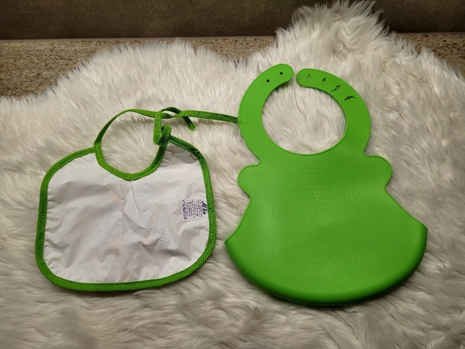 Sliniak nowy materiałowy i silikonowy 2 szt.