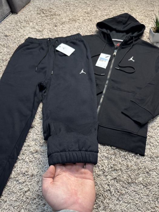 Штани Nike Jordan чорні на флісі чоловічі | Спортивні