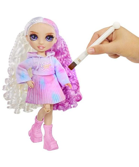 RAINBOW HIGH - Watercolor & Create - Lalka DIY  Purple Fioletowe Oczy