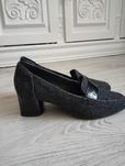 Super  jak nowe buty, czółenka na klocku Clarks roz. 38 ( 37,5) wkładk