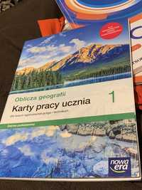 karta pracy ucznia 1,  oblicza geografii