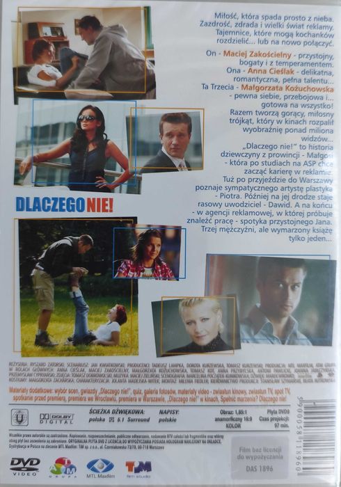DLACZEGO NIE! Tomasz Kot Anna Cieslak DVD