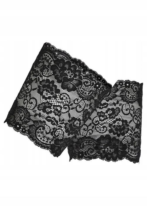 B.P.C samonośne opaski przeciw otarciom ud koronkowe czarne S/M.