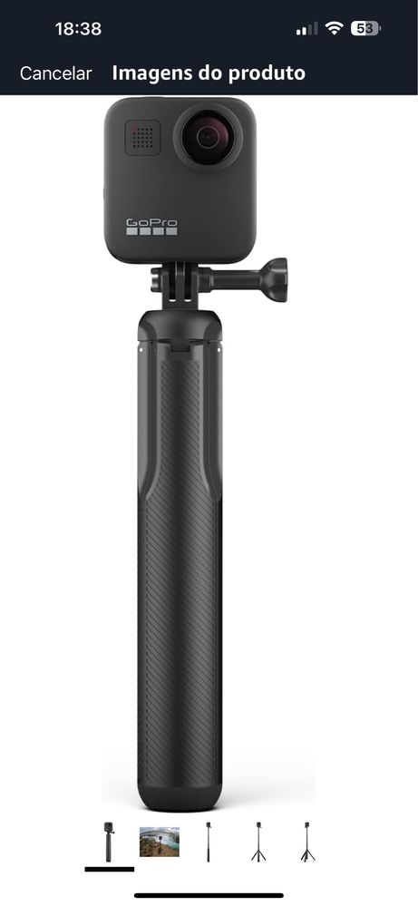 GoPro Max Grip + Tripé - preto