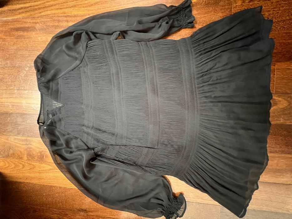 Vestido Preto com forro Mango