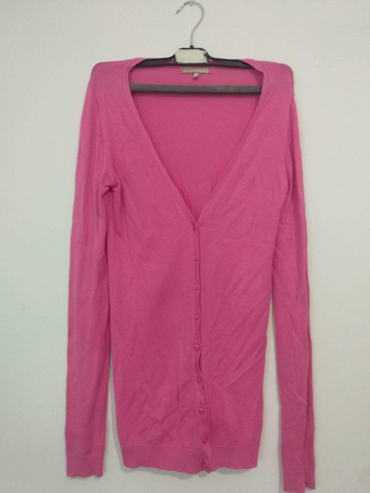 Casaco de malha cor-de-rosa