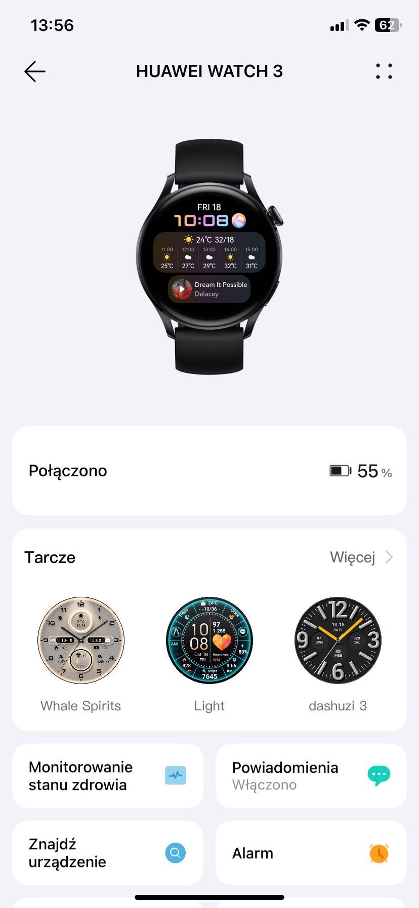 Smartwatch Huawei Watch 3 eSIM - Stan idealny!