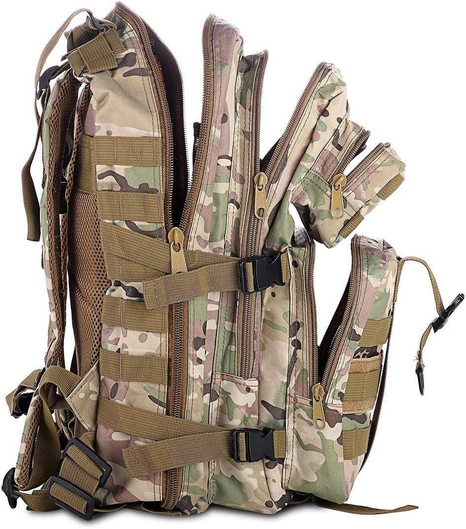 (NOVA) Mochila militar 35 L caminhadas ao ar livre, campismo, trekking