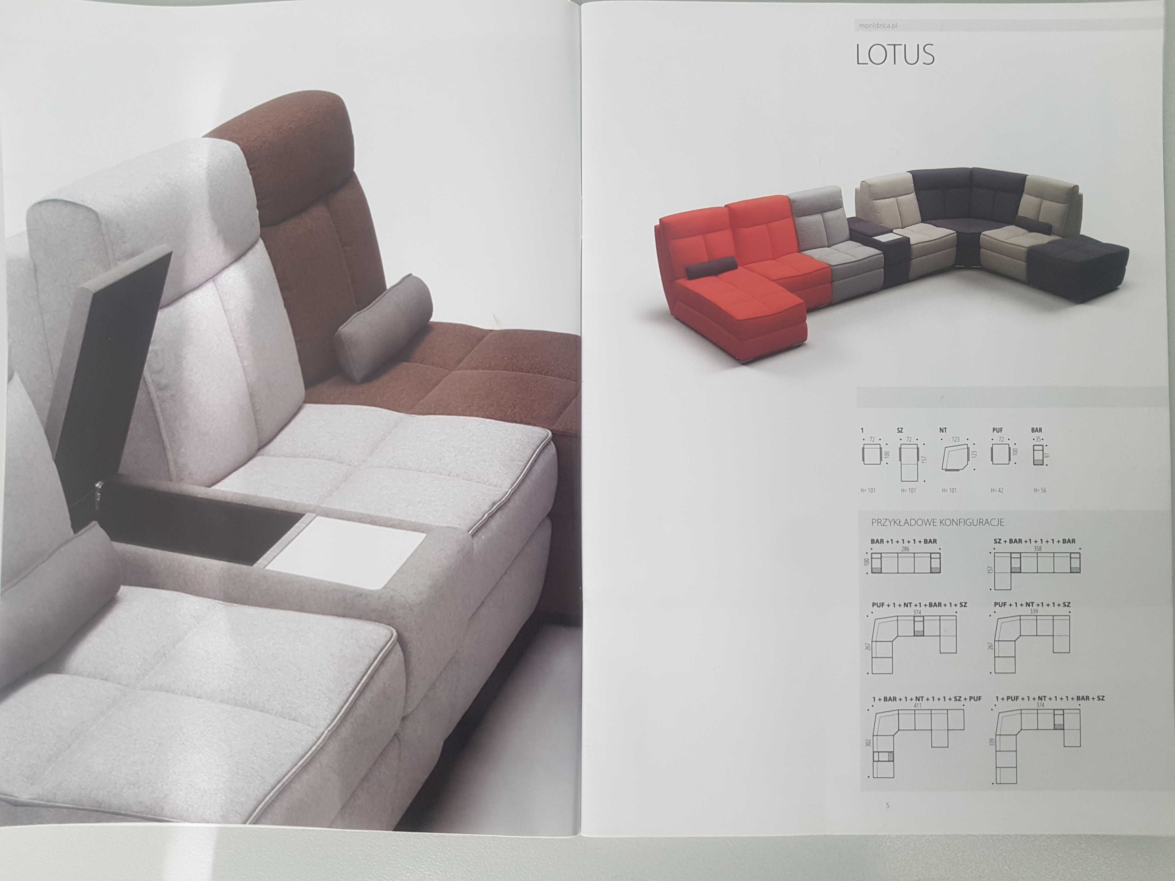 Sofy / fotele systemu Lotus