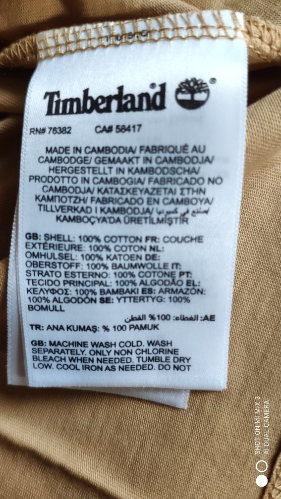 Timberland piaskowy jasnobrązowy t-shirt rozm XXL