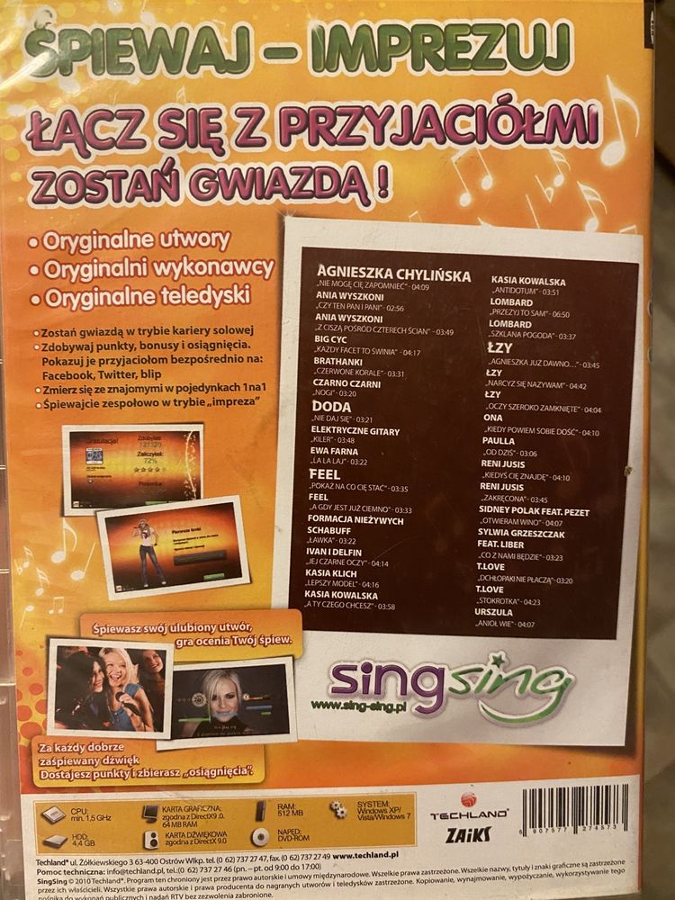 Gra Karaoke Sing Sing na PC