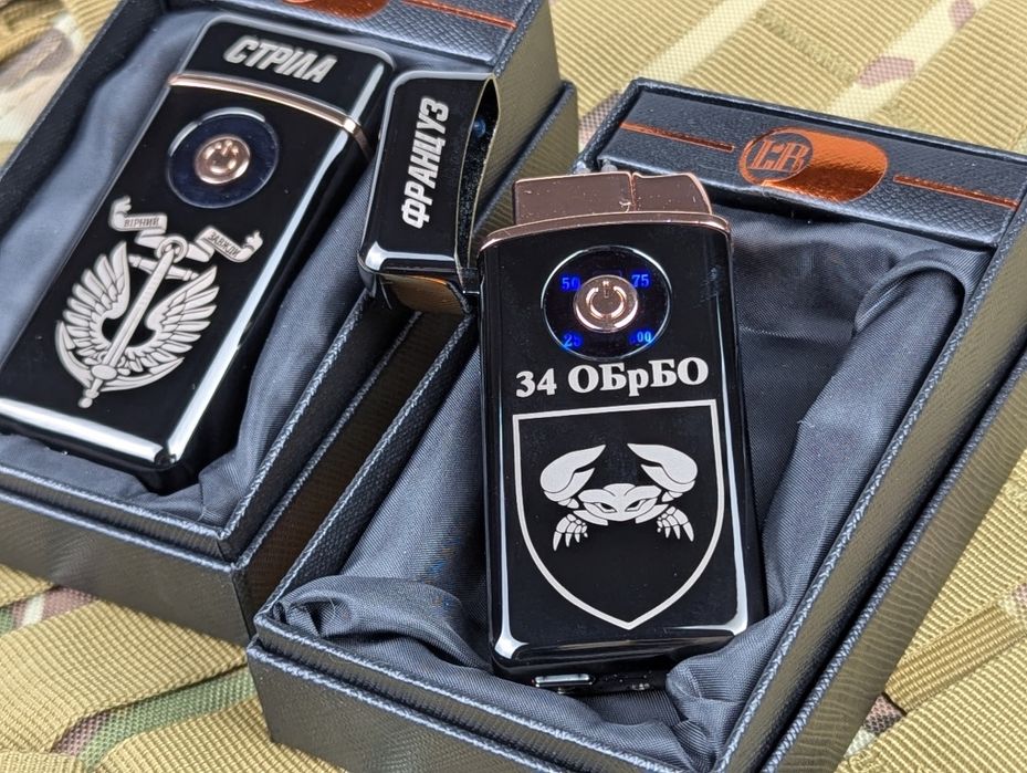 Турбо - запальничка з гравіюванням. Зажигалка 2 в 1