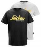 Dwupak koszulek T-shirt Snickers 2585 czarna szara rozmiar L M