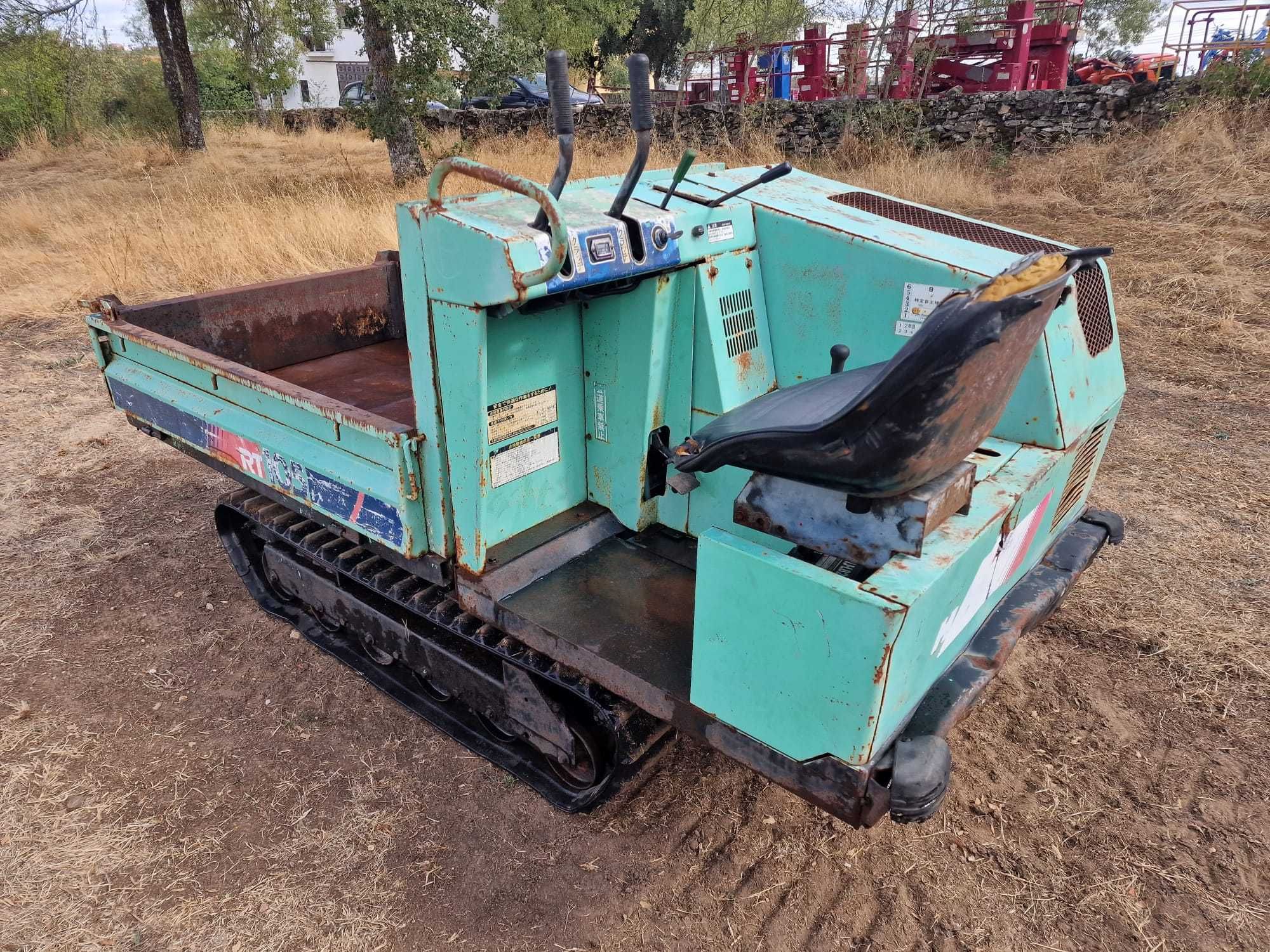 Mini Dumper de lagartas basculante Hanix RT105D a gasóleo - Japonês