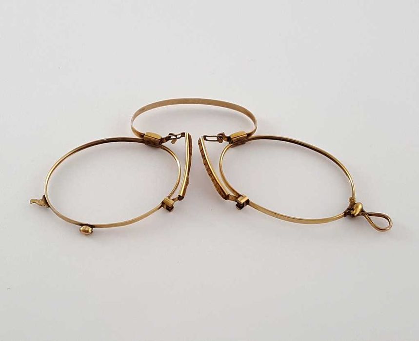 Złote binokle z XIX wieku