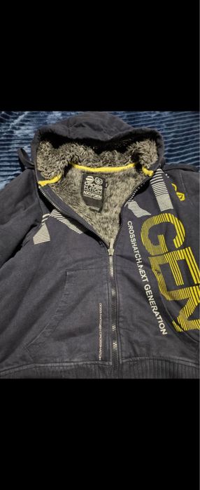 Kurtka ocieplana granatowa