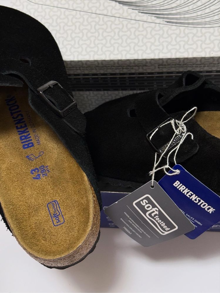 Birkenstock Boston Black Leather | Оригінал