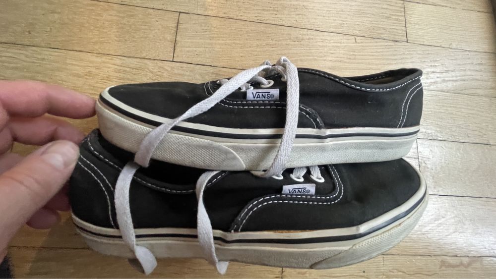 Buty trampki Vans czarne r38 US 6, US unisex 7,5