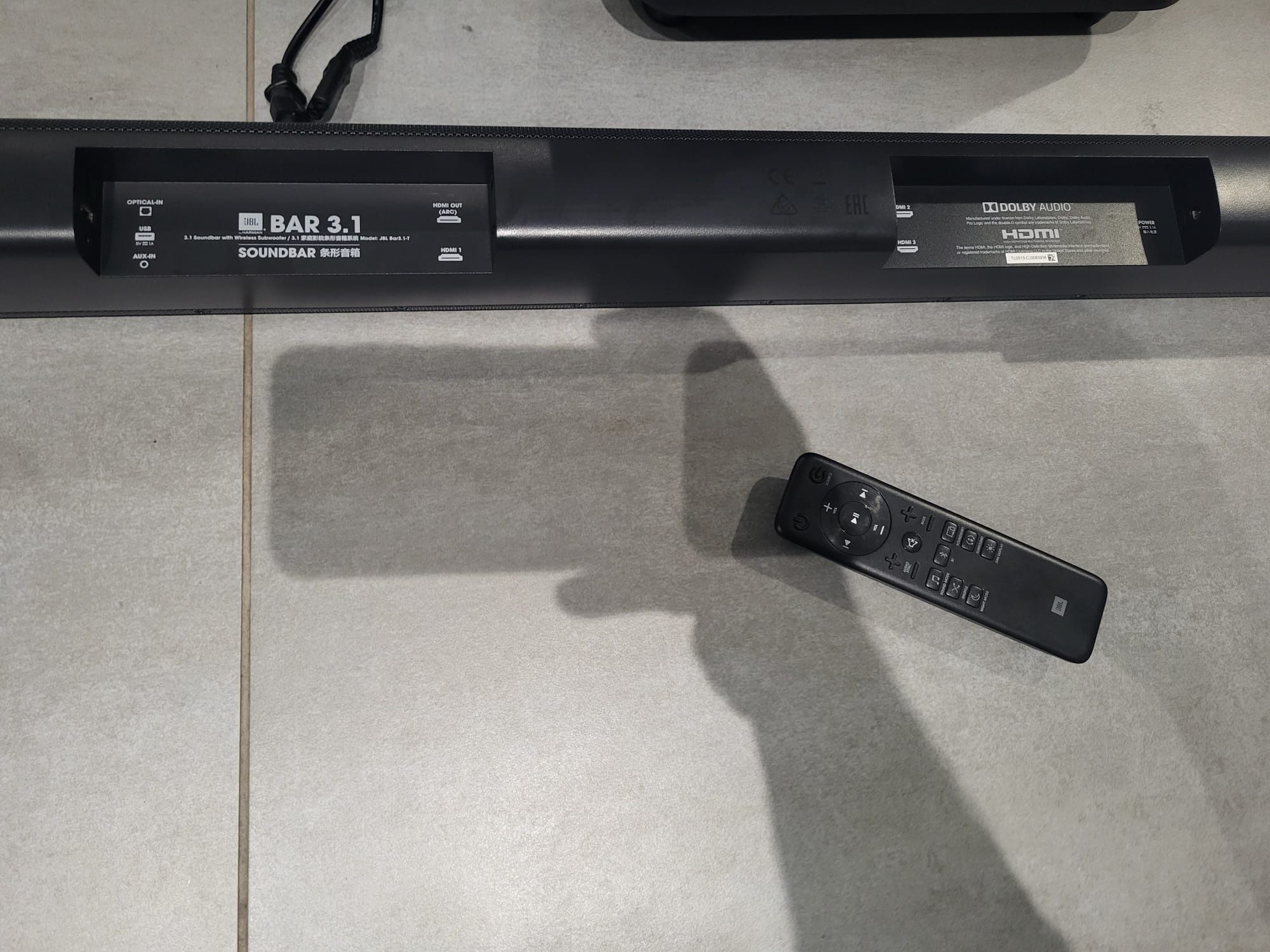 Głośnik JBL Bar 3.1 czarny.