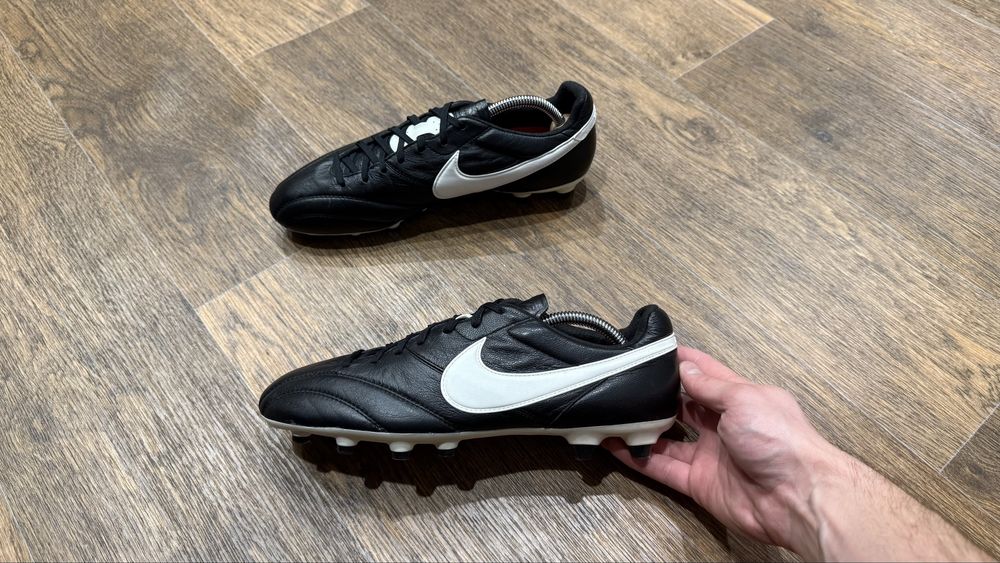 Бутсы профессиональные Nike Tiempo, размер 42 кожаные mercurial