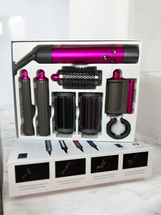 Фен Стайлер 6в1 без лoгo в стилі Dyson Prussian опт дроп роздріб