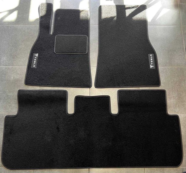 Ворсові коврики для Тесли\ Model X\ Y\ S\  Model 3\ поліки\ текстиль