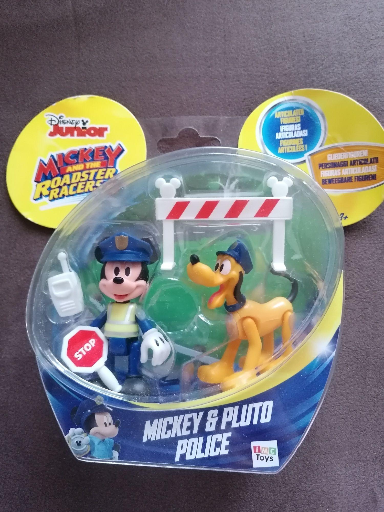 Brinquedos /Bonecos Mickey e Pluto Polícia Novos