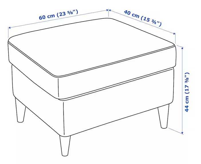 Fotel uszak i podnóżek Strandmon szary IKEA