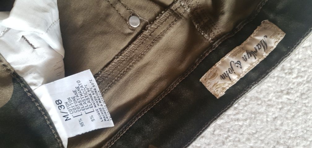 Spodnie jeansowe moro r. 38