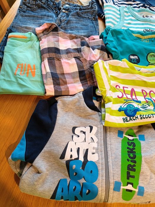 Zestaw r.98 bluza, spodenki, T-SHIRT, koszula 9 szt.