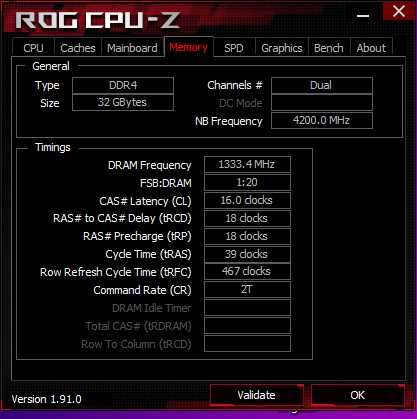 i5-10600K + DDR4-2666 32гб + Asus Rog strix Z490-A