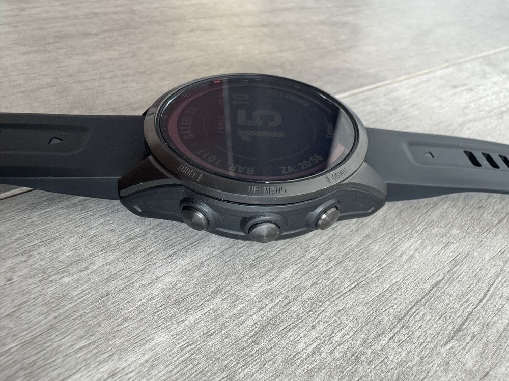 Zegarek Garmin Fenix 7S Sapphire Solar + mapa PL Topo. Na gwarancji!