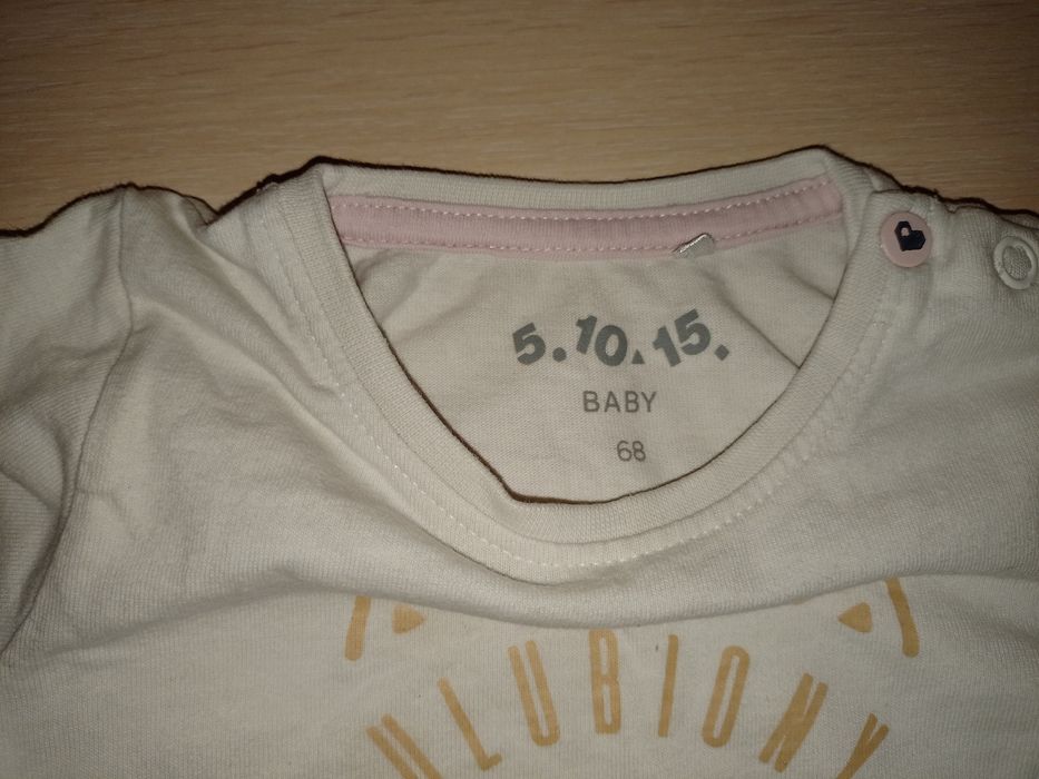 Biała bluzka 51015, kotek,rozmiar 68