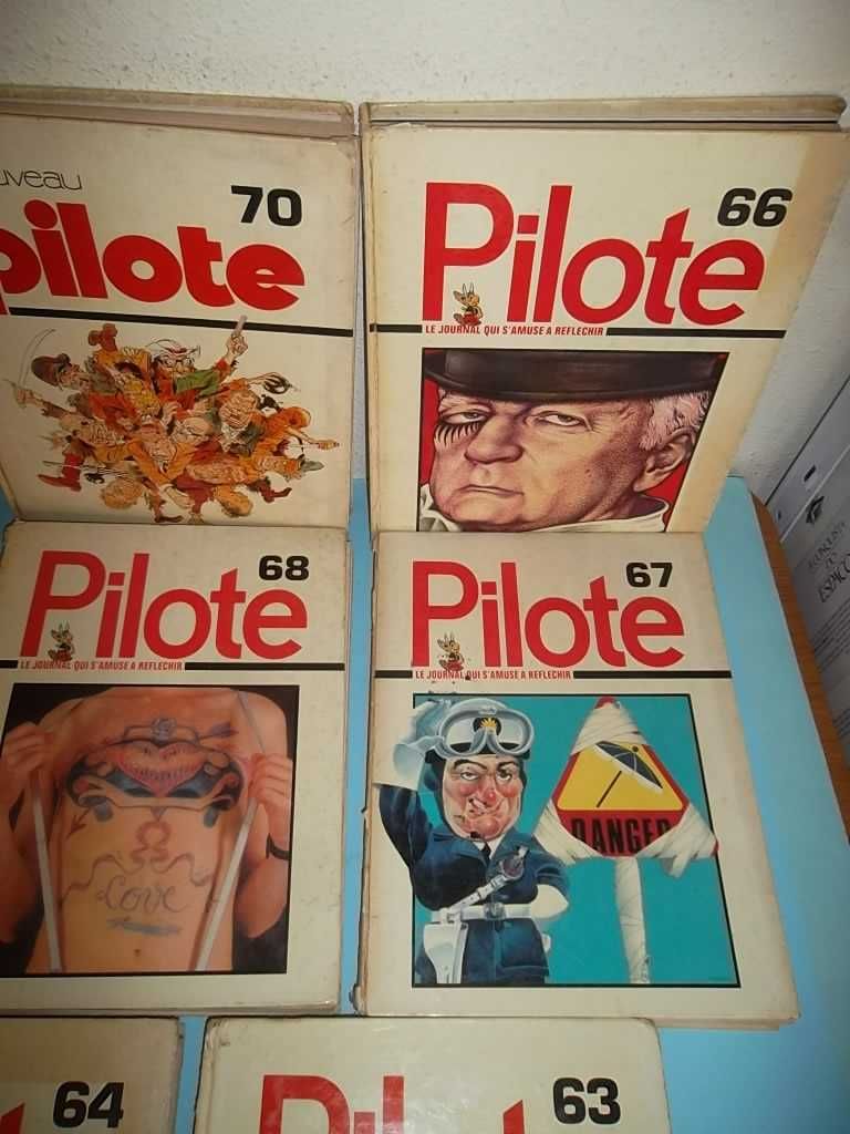 PILOTE - 7 Volumes encadernados desde 1973