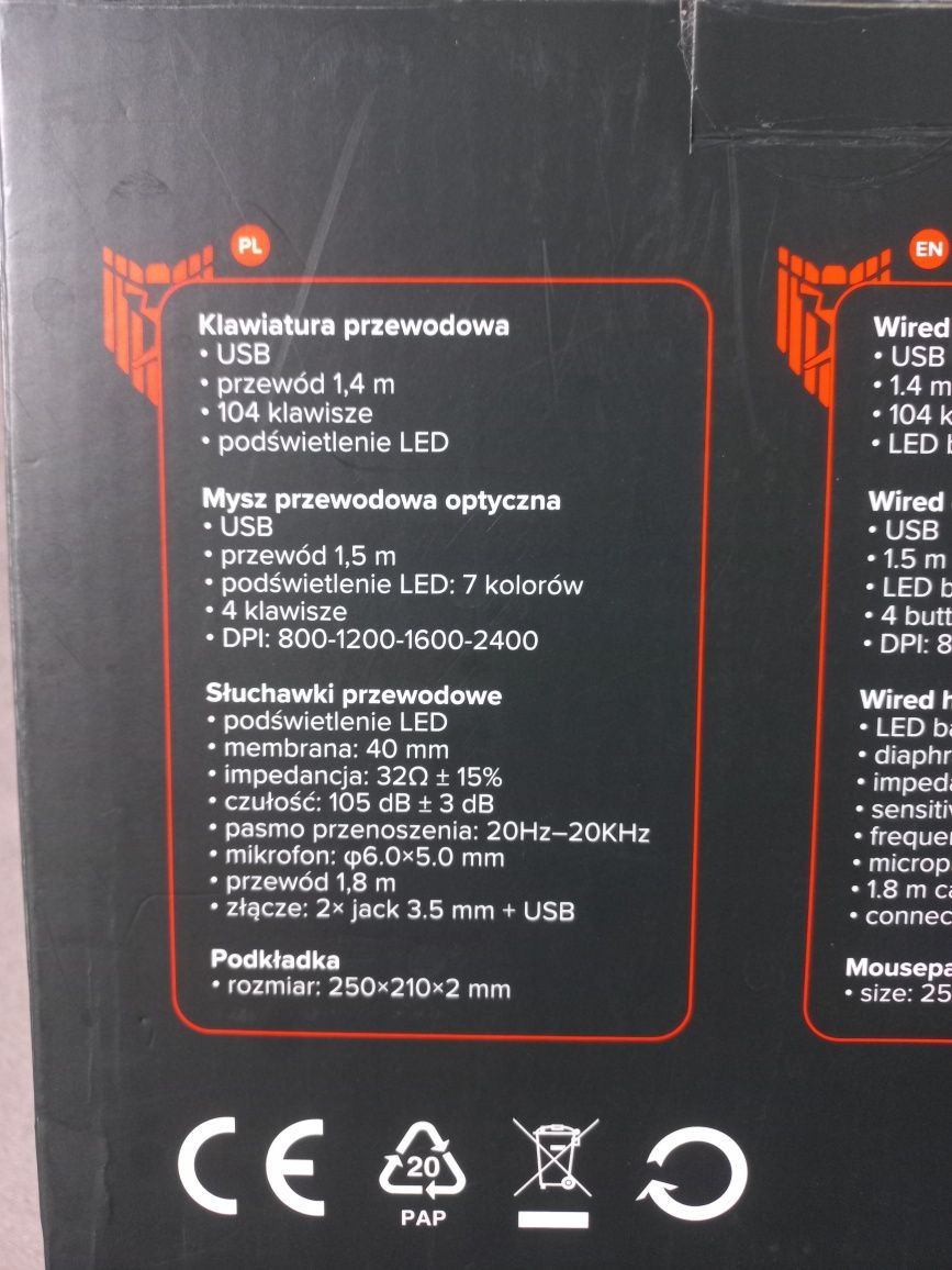 Zestaw gamingowy 4w1 Liocat GS 385C