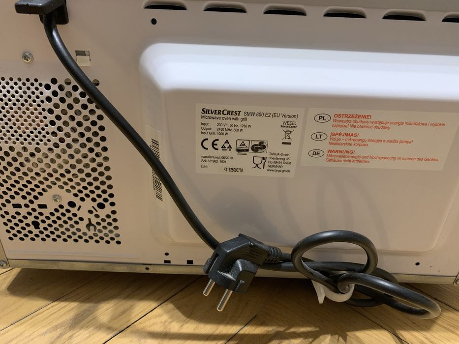 Mirofalówka  Silvercrest SMW 800 E2