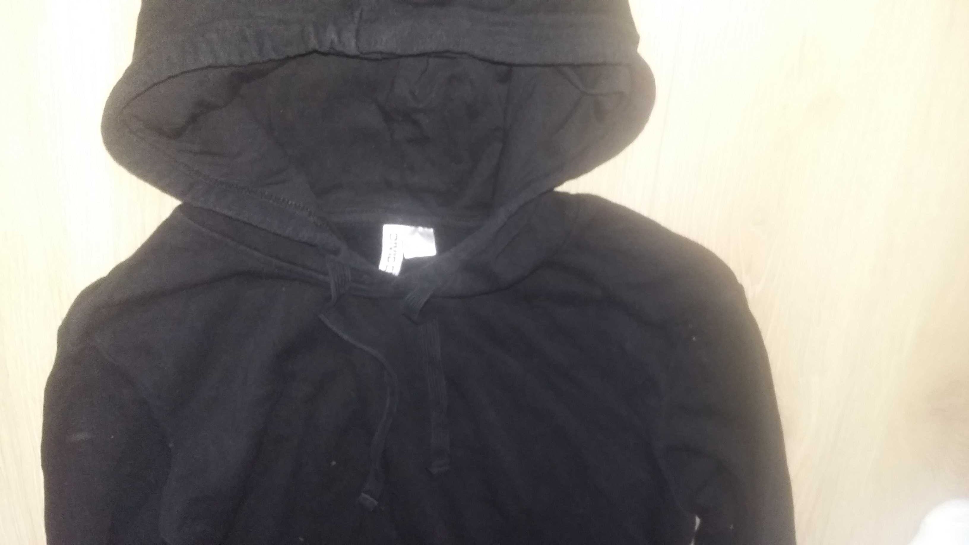 Bluza h&m S czarna kangurka