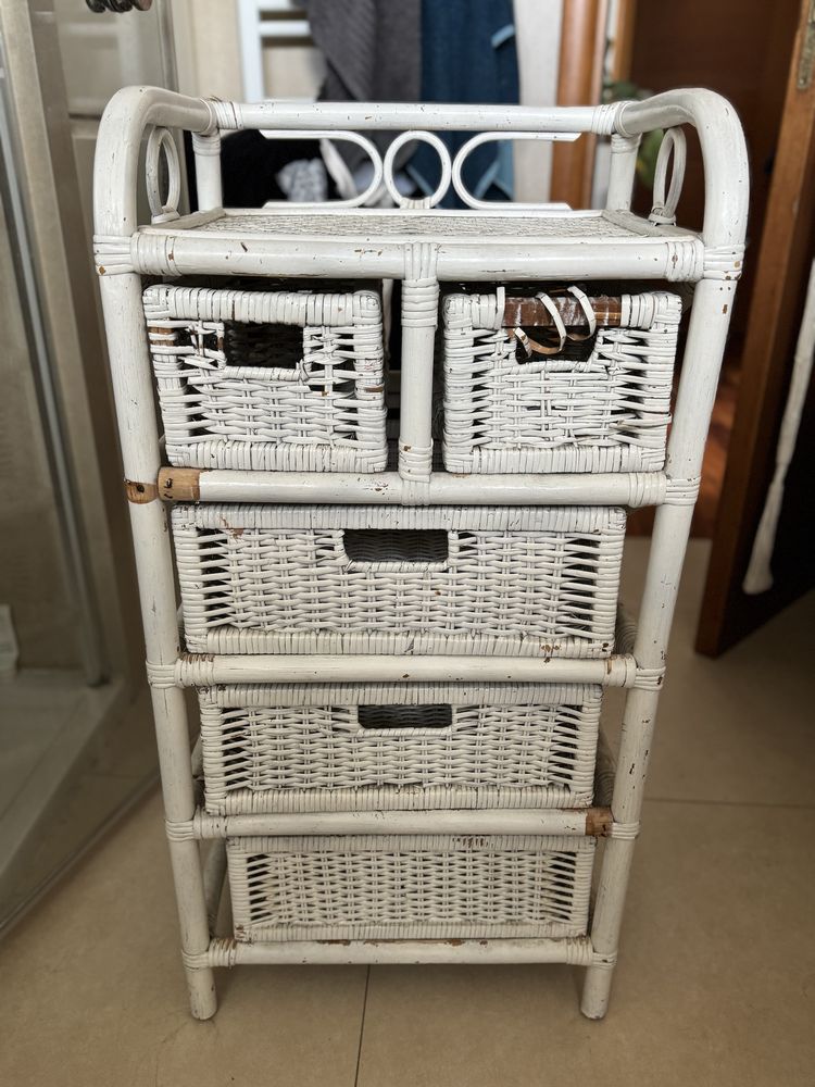 szafka regał rattan
