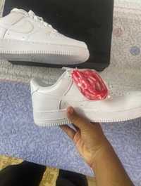 Nike Air Force 1 x Supreme Biały trampki 44