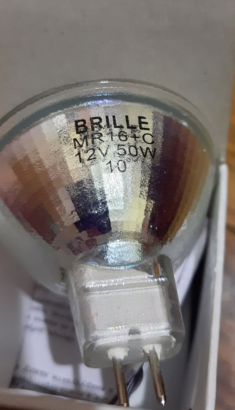 Лампочка лампа рефлекторна галогенна brille MR-16 50W GU 5.3 Нова